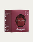 Shower Cap Ruby Red – Luxury Hair Protection for All Hair Types, Waterproof & Eco-Friendly