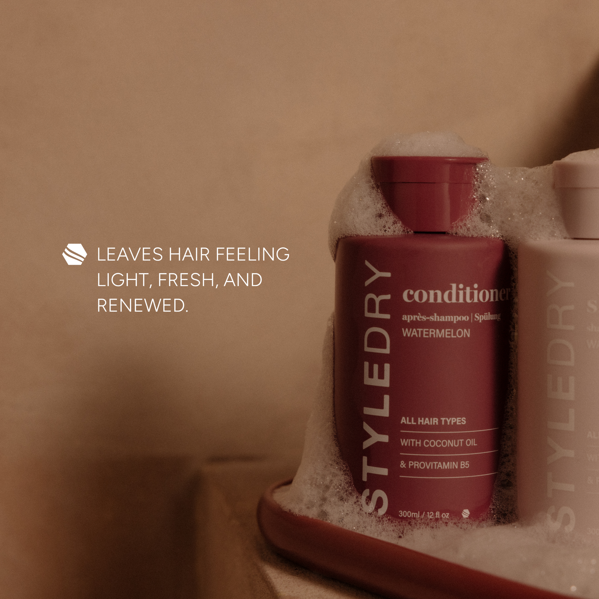 Watermelon Conditioner 300ml – Hydrating &amp; Strengthening with Coconut Oil &amp; Pro Vitamin B5