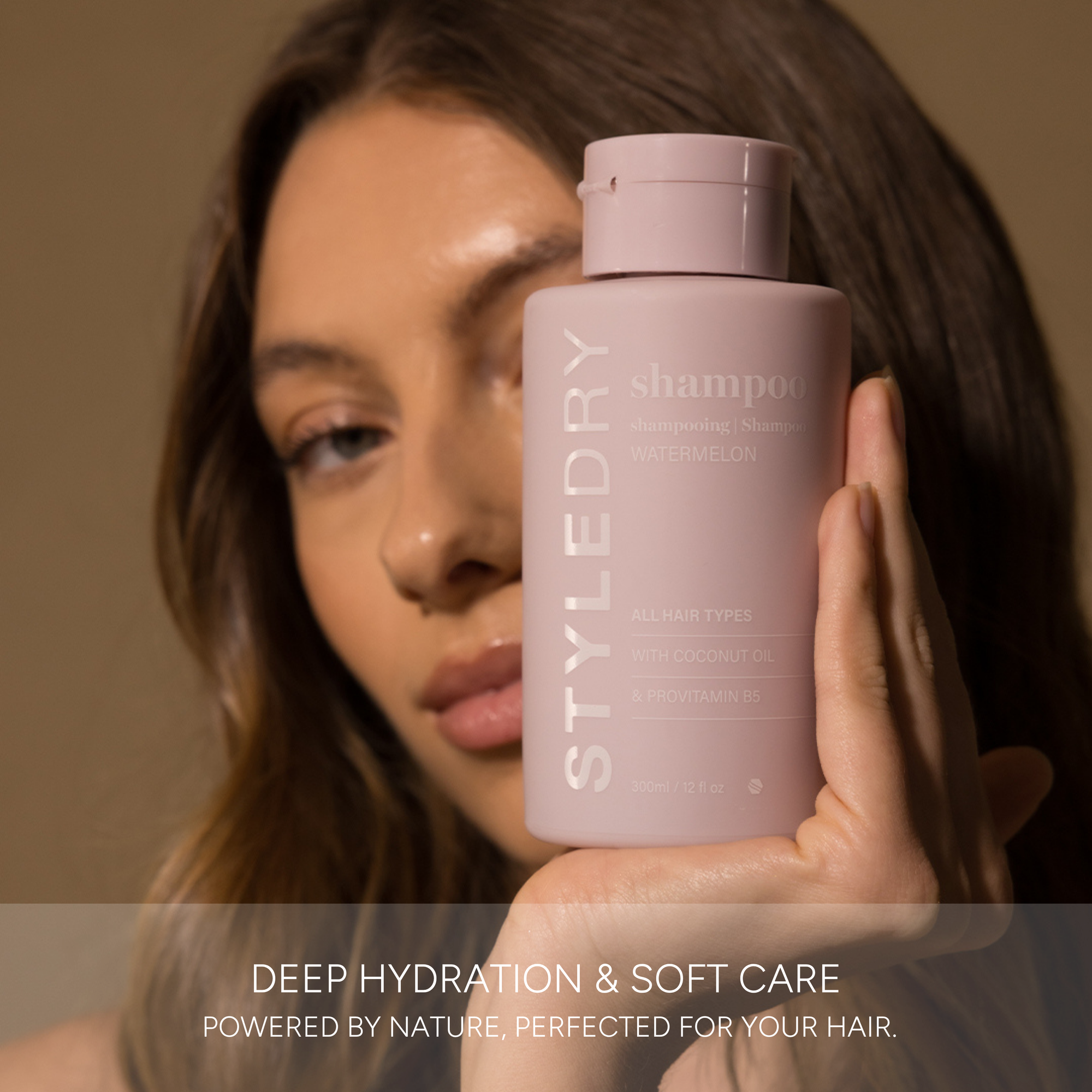 Watermelon Shampoo 300ml – Hydrating &amp; Strengthening with Coconut Oil &amp; Pro Vitamin B5