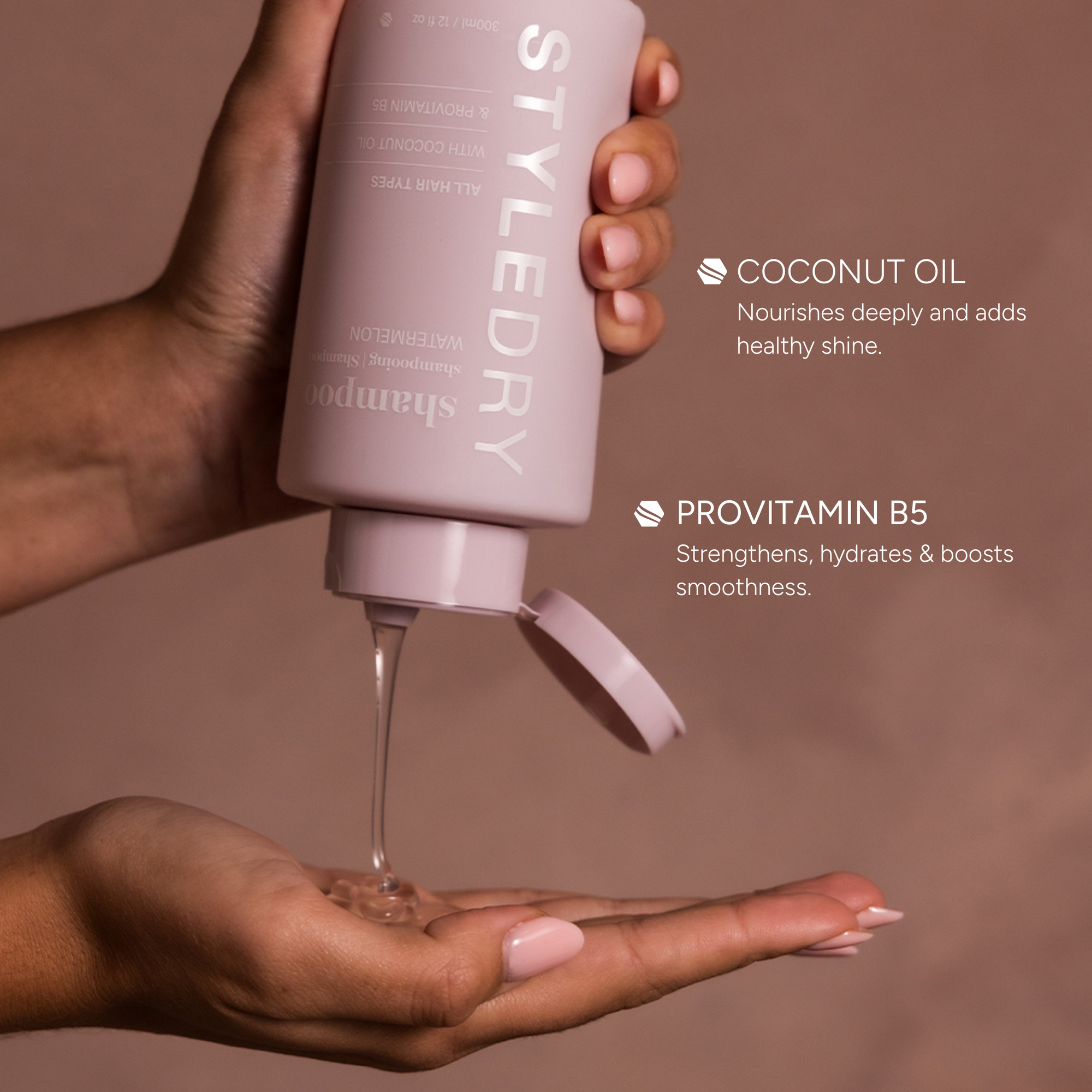 Watermelon Shampoo 300ml – Hydrating &amp; Strengthening with Coconut Oil &amp; Pro Vitamin B5