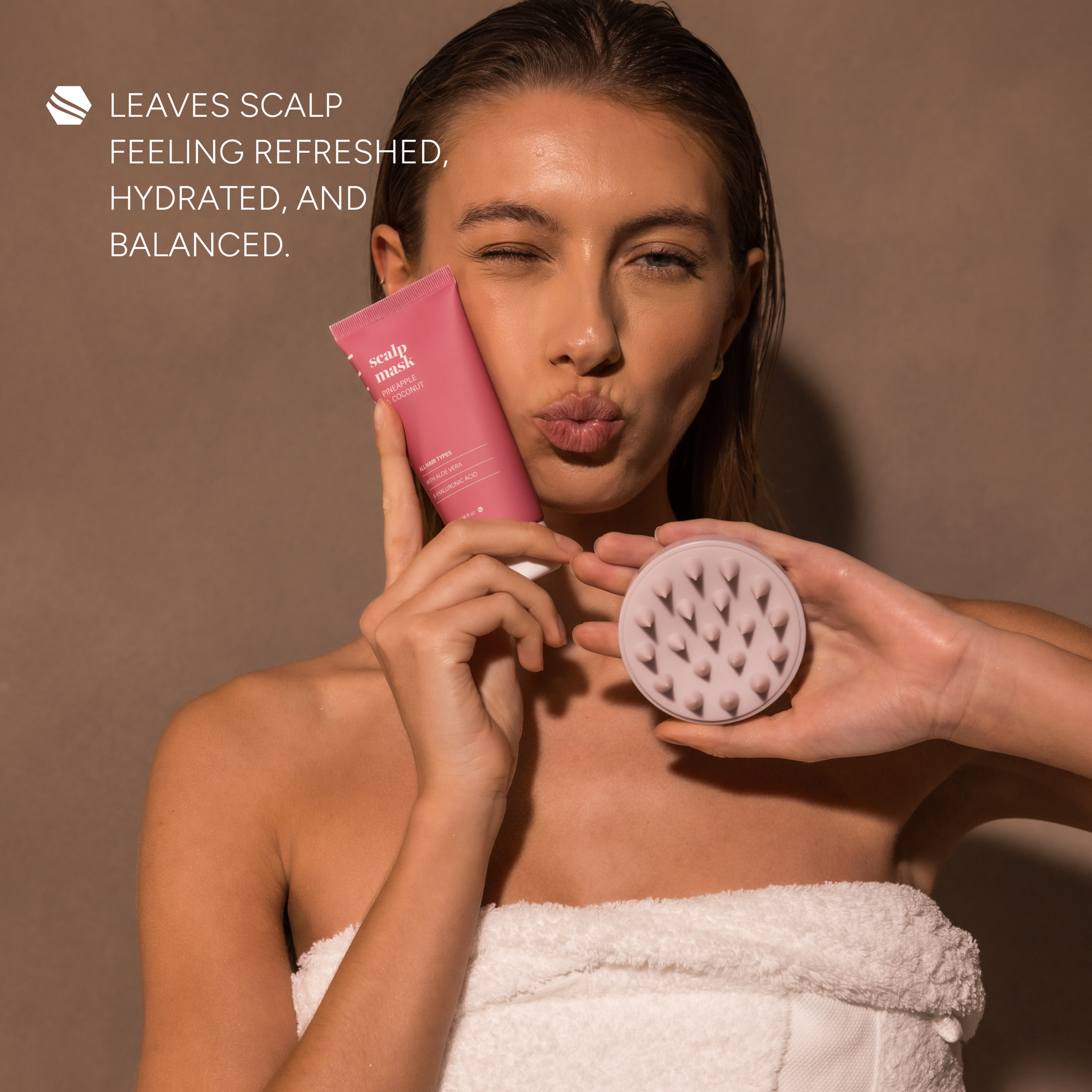 Pineapple &amp; Coconut Scalp Mask 100ml – Soothing &amp; Hydrating with Aloe Vera &amp; Hyaluronic Acid