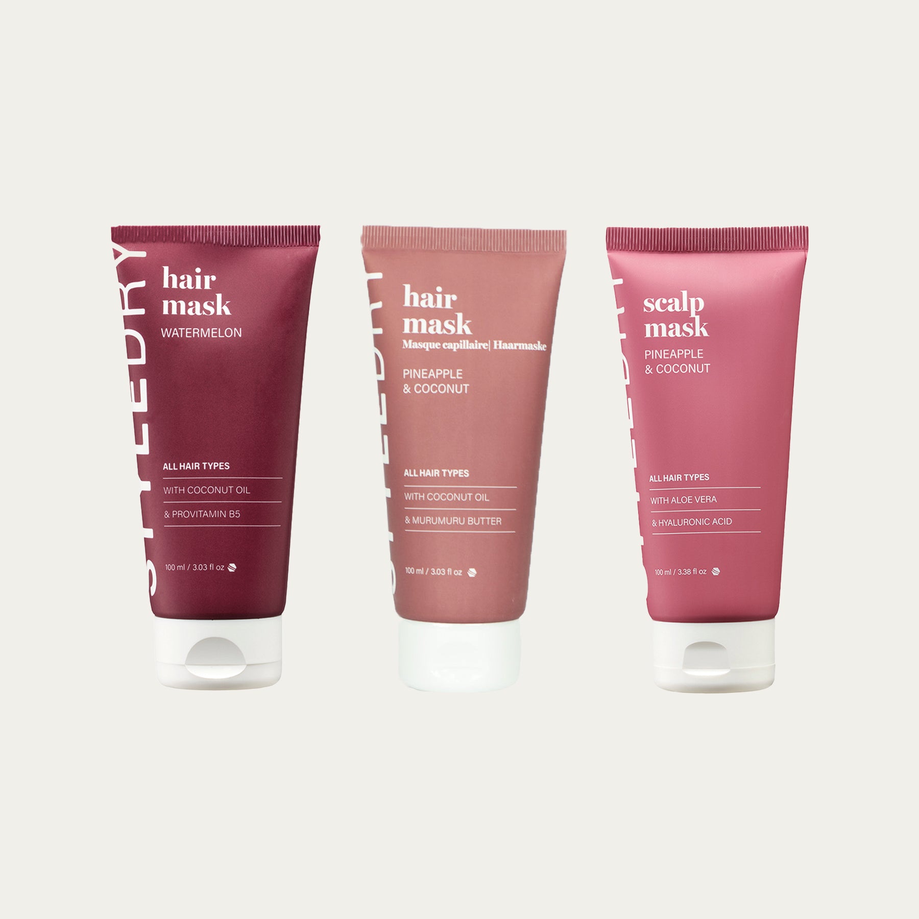 Hair Revival Trio – 3-Piece Mask Set for Hydrating, Repairing &amp; Soothing