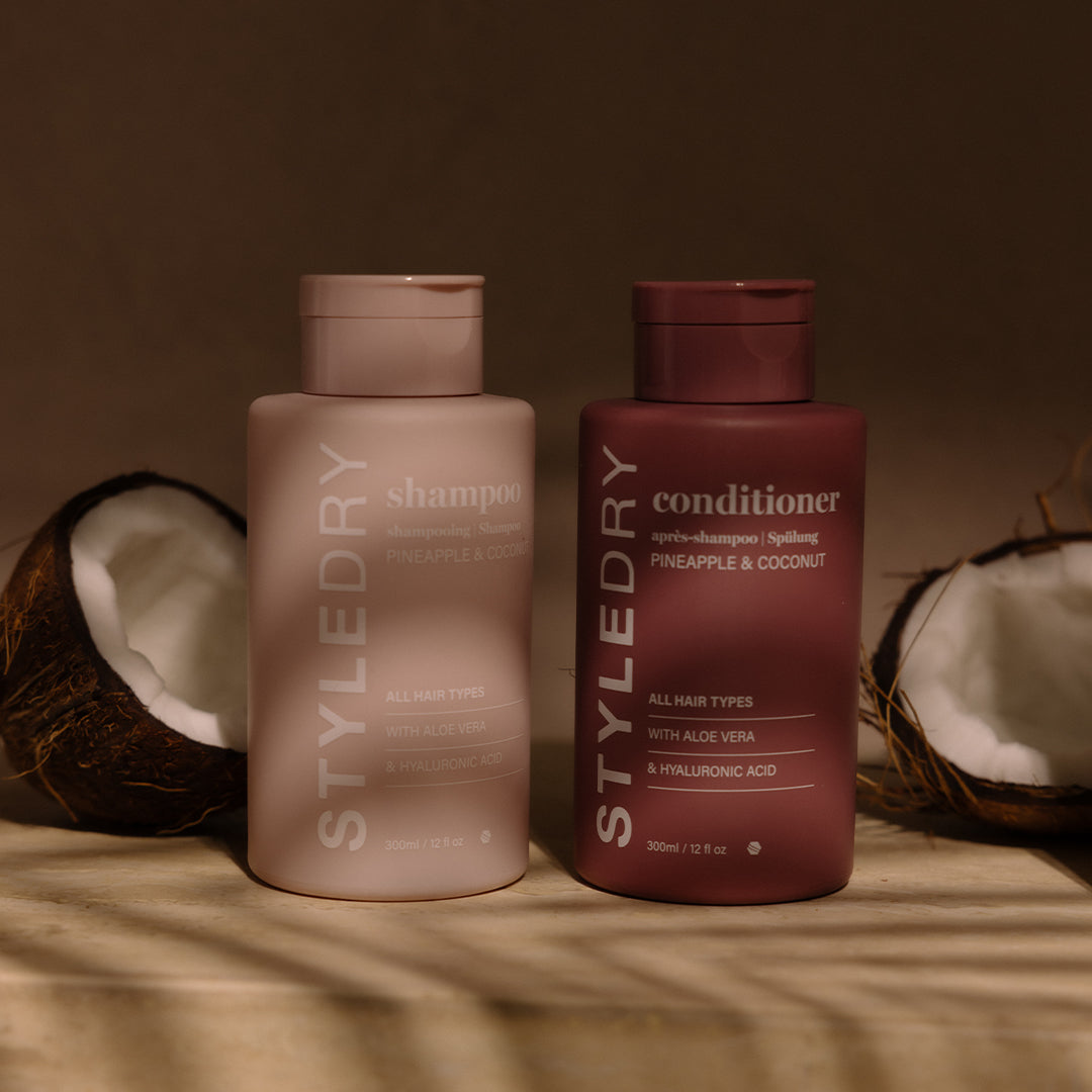 Pineapple &amp; Coconut Bundle - Shampoo &amp; Conditioner Set for Repairing &amp; Smoothing Hair