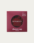 Shower Cap Ruby Red – Luxury Hair Protection for All Hair Types, Waterproof & Eco-Friendly